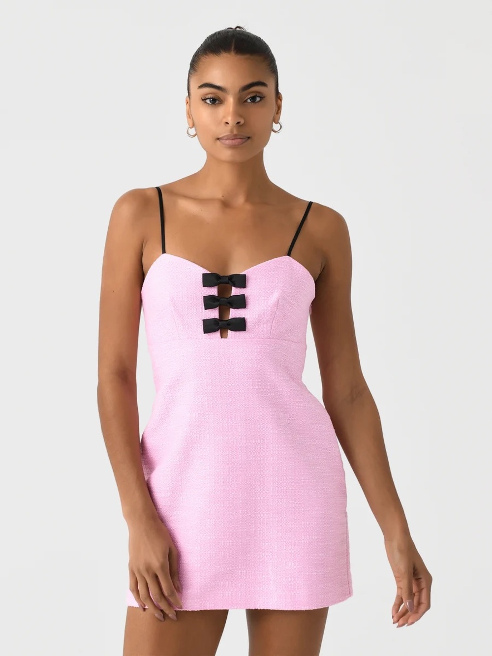 LoveShackFancy Women's Adelaide Tweed Mini Dress